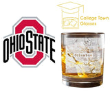 College Town City Map Glasses