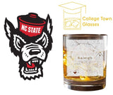 College Town City Map Glasses