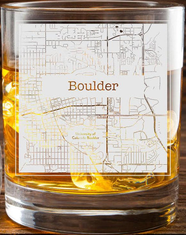 College Town City Map Glasses