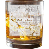 College Town City Map Glasses