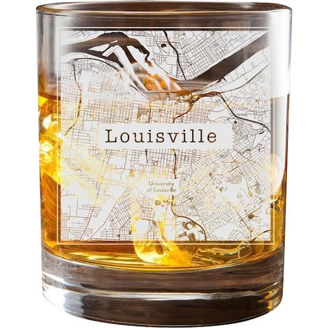 College Town City Map Glasses