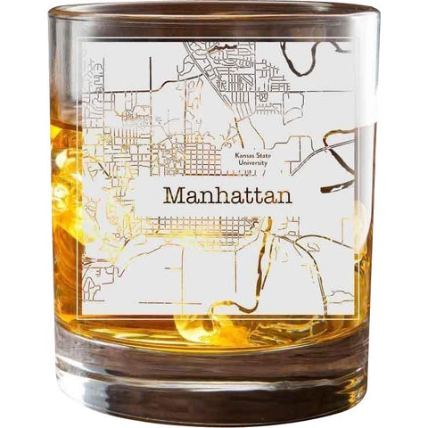 College Town City Map Glasses