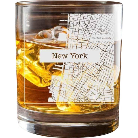 College Town City Map Glasses